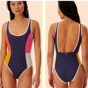 Colorblock One-Piece Swimsuit